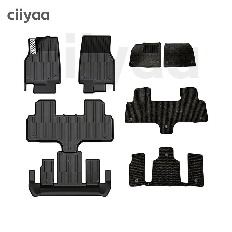 ciiyaa Aluminum Alloy Heavy Duty Floor Mats  for Tesla Model Y Juniper 25+ / YL(25-26)