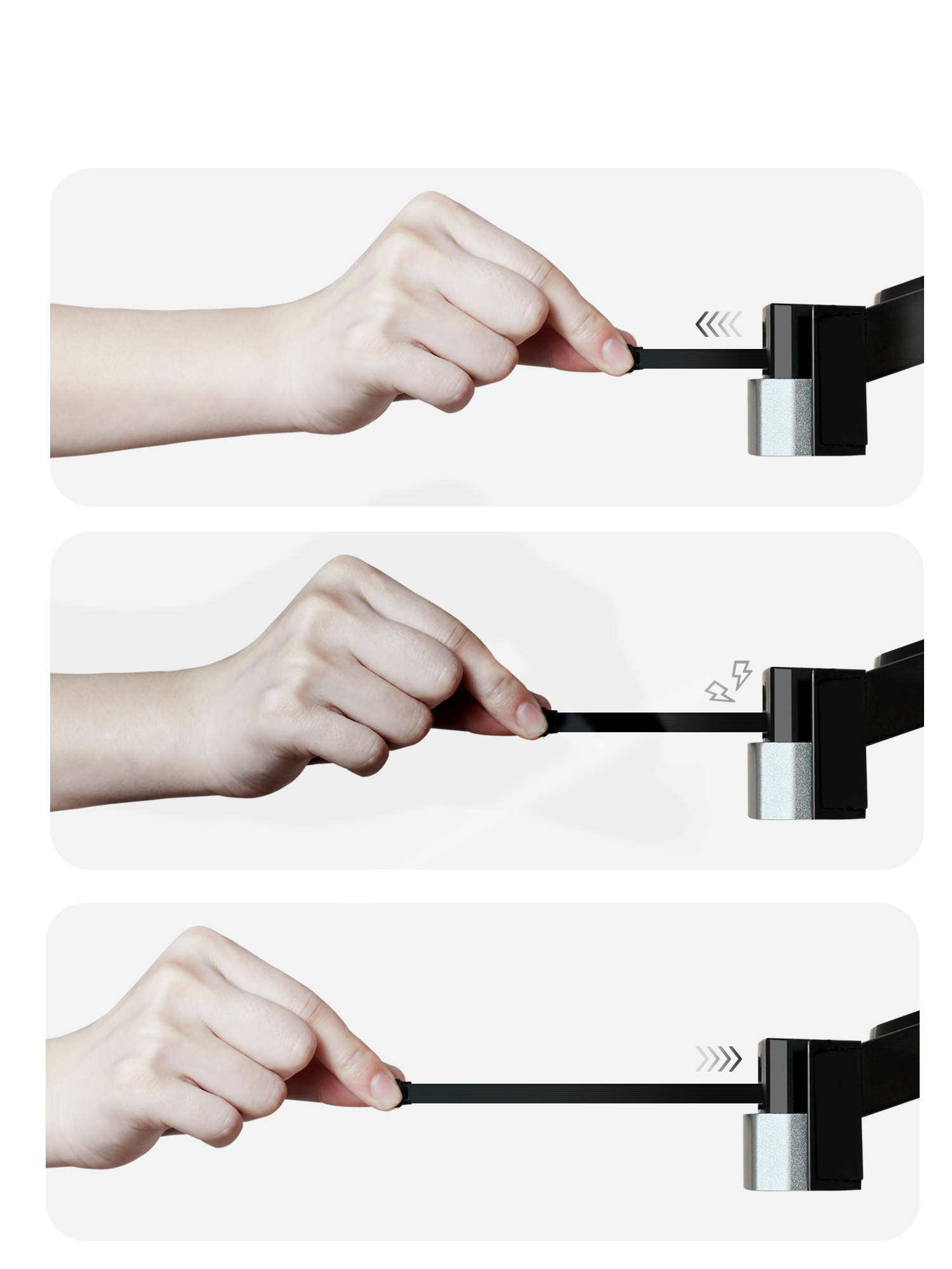 Center Console Retractable Charger for Model 3(21-26) / Y(20-26)