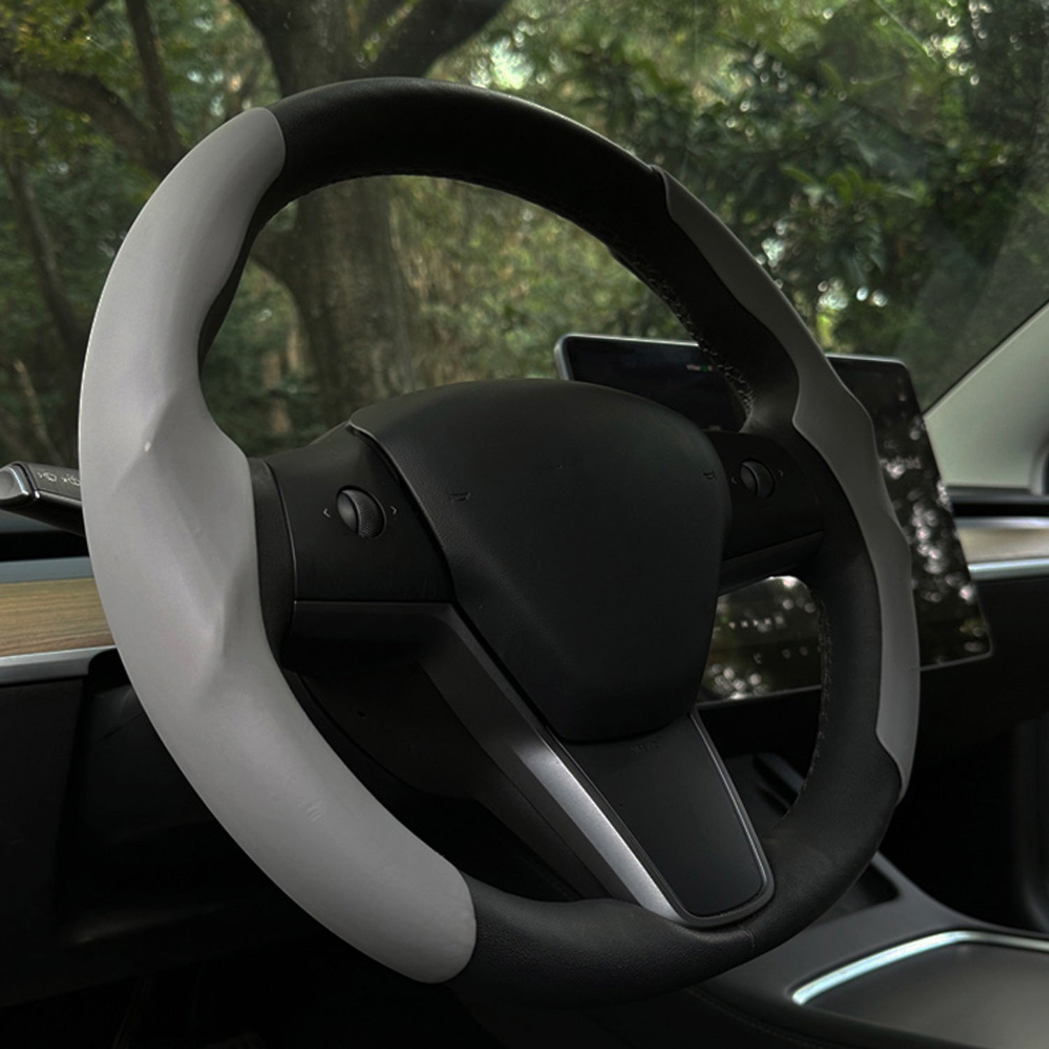 Silicone Steering Wheel Cover for Tesla Model 3(18-26) / Y(20-26)