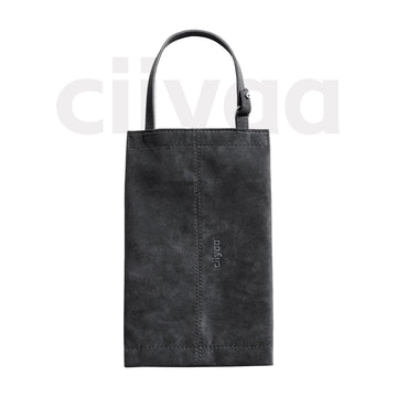 ciiyaa Alcantara Flat Tissue Holder with Lanyard