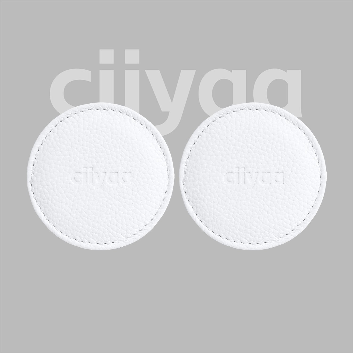 ciiyaa Lychee Cowhide Cup Mats