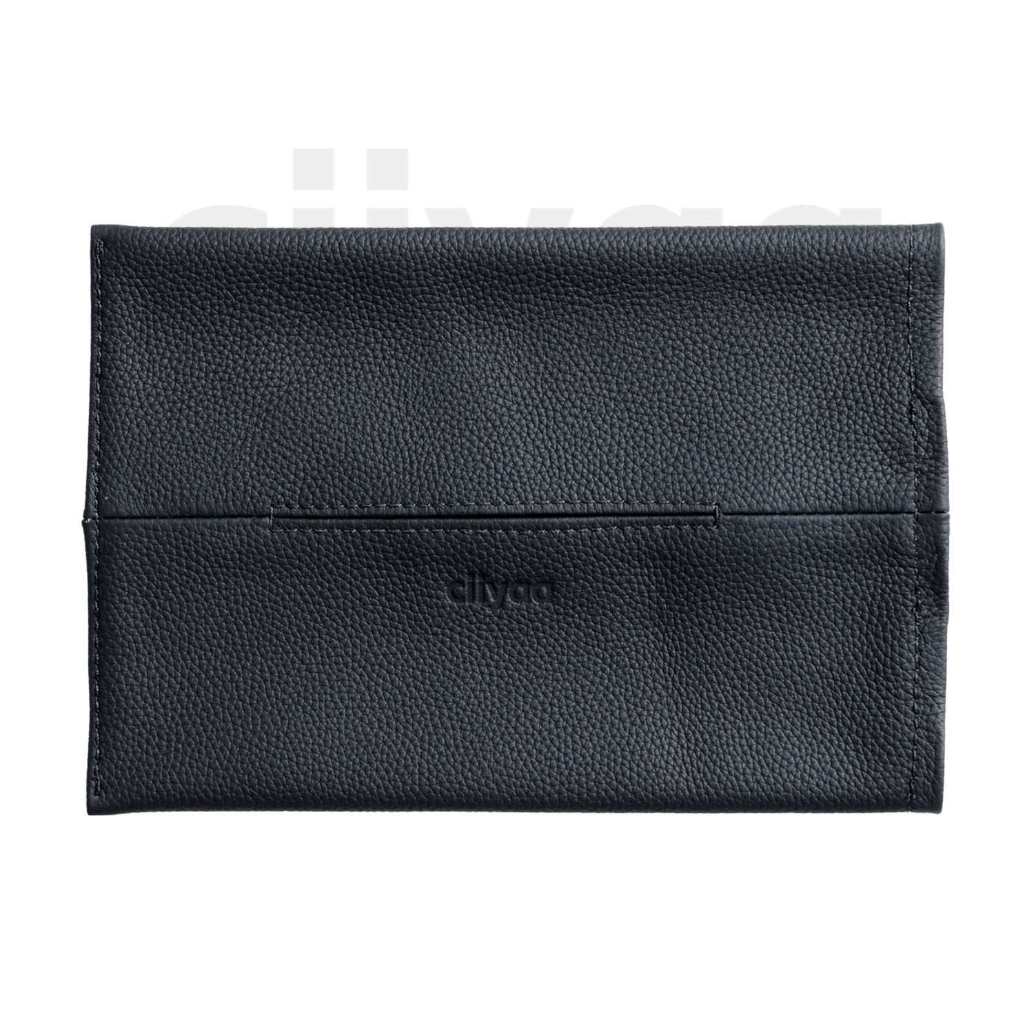 ciiyaa Lychee Cowhide Flat Tissue Holder