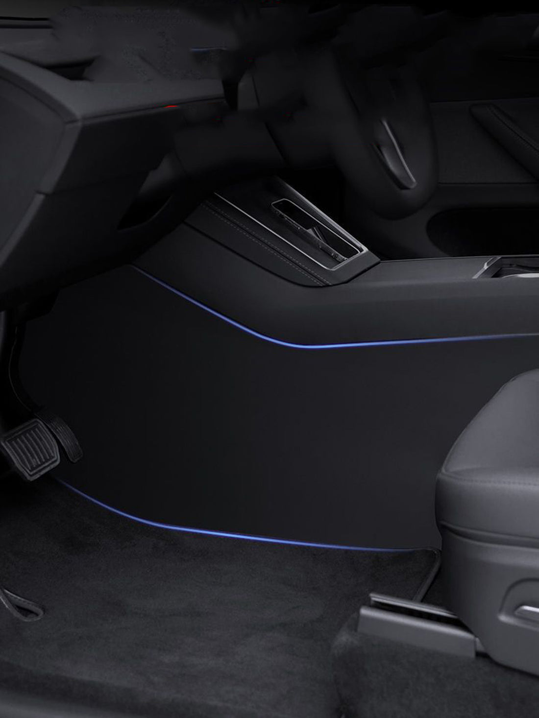 Center Console Side Anti-Kick Mats for Tesla Model 3(21-26) / Y(20-26)