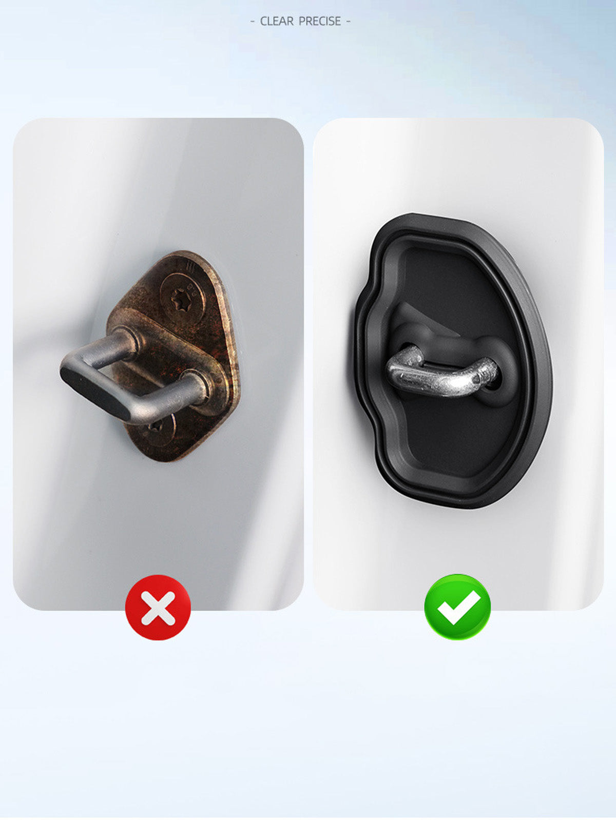 ciiyaa Soft Door Lock Cover for Tesla Model 3/Y/S/X/YL(25-26)