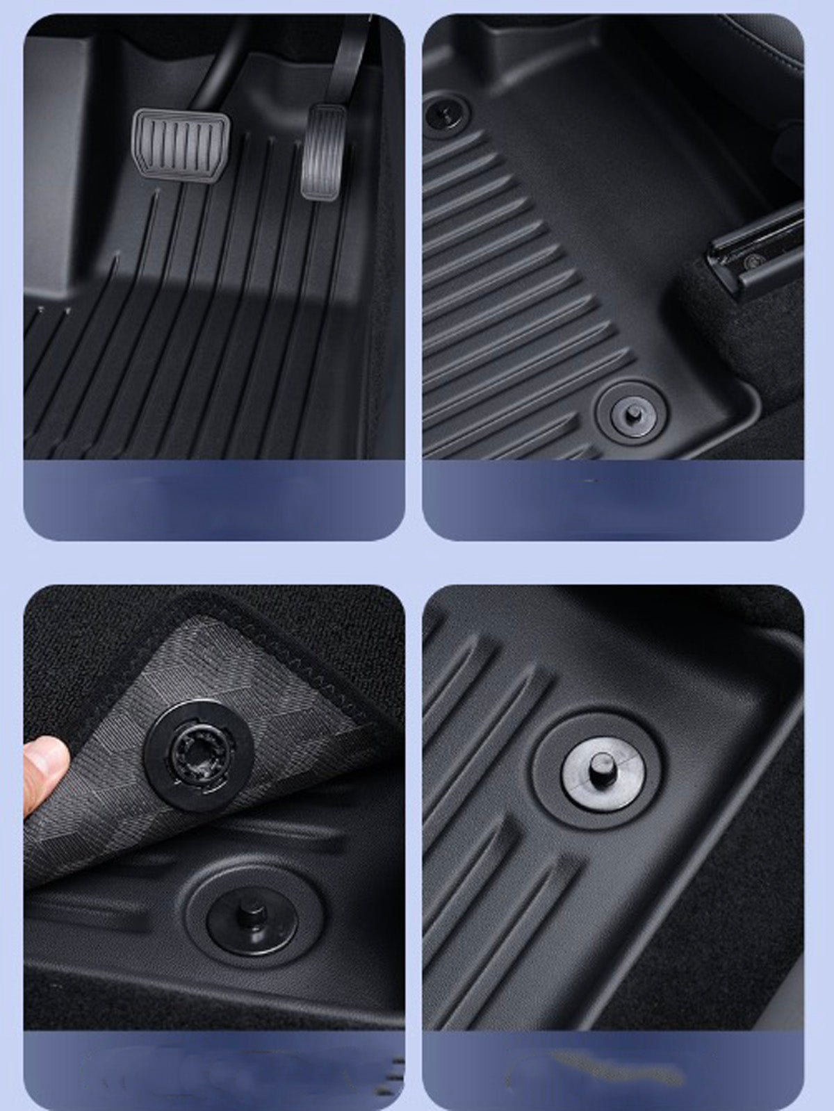 Heavy Duty Floor Mats for Tesla Model 3(21-26) / Y(20-26)