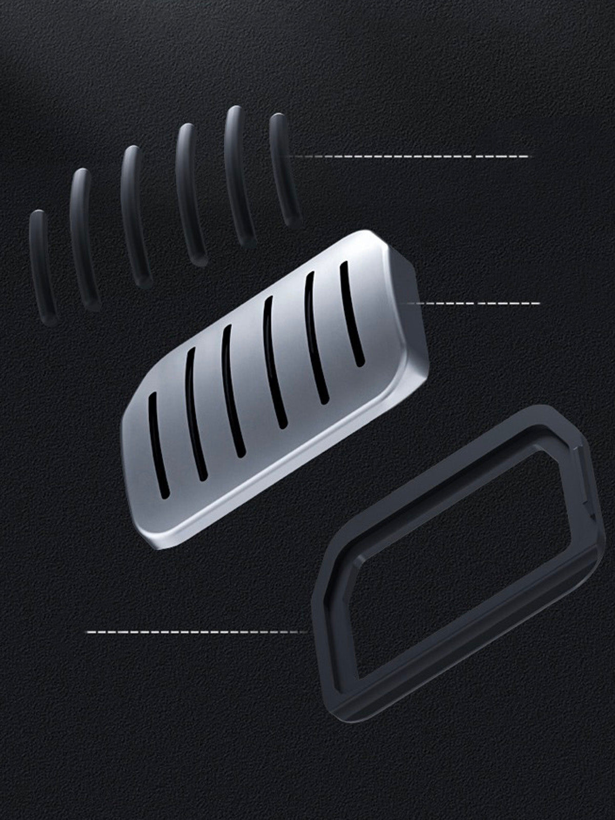 Foot Pedal Pads for Tesla Model 3(21-26) / Y(20-26)