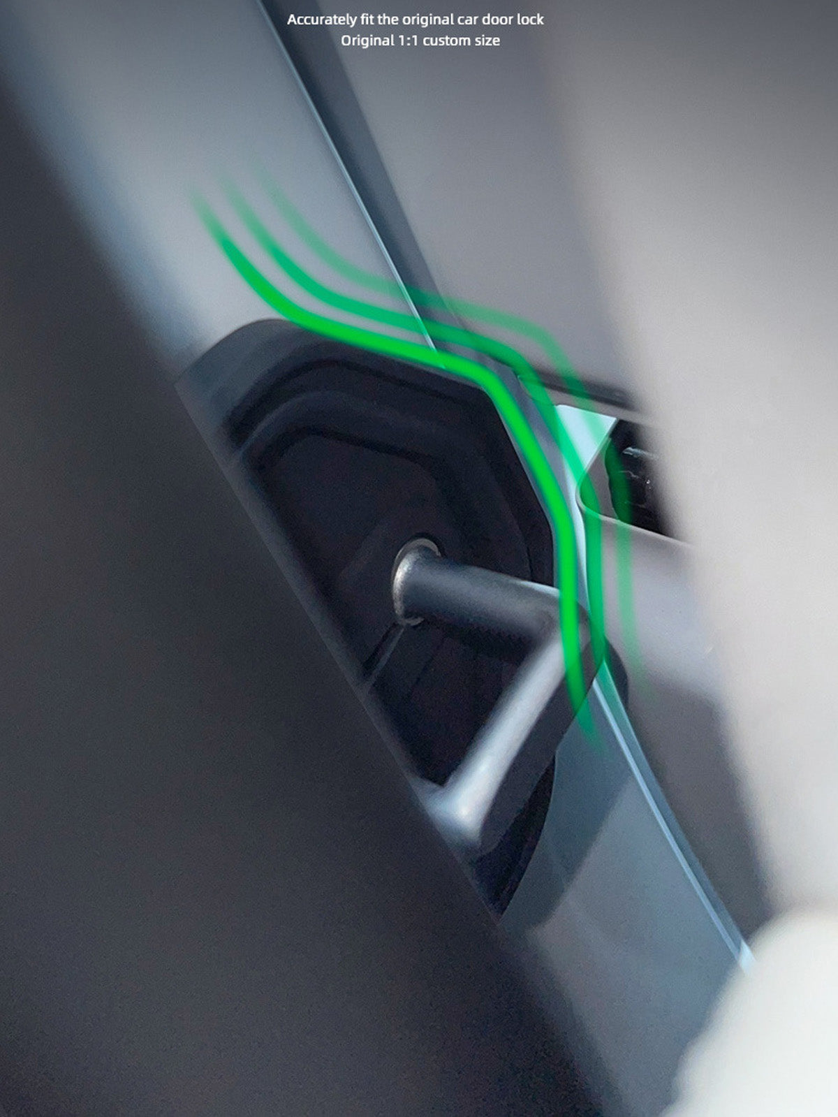 ciiyaa Soft Door Lock Cover for Tesla Model 3/Y/S/X/YL(25-26)
