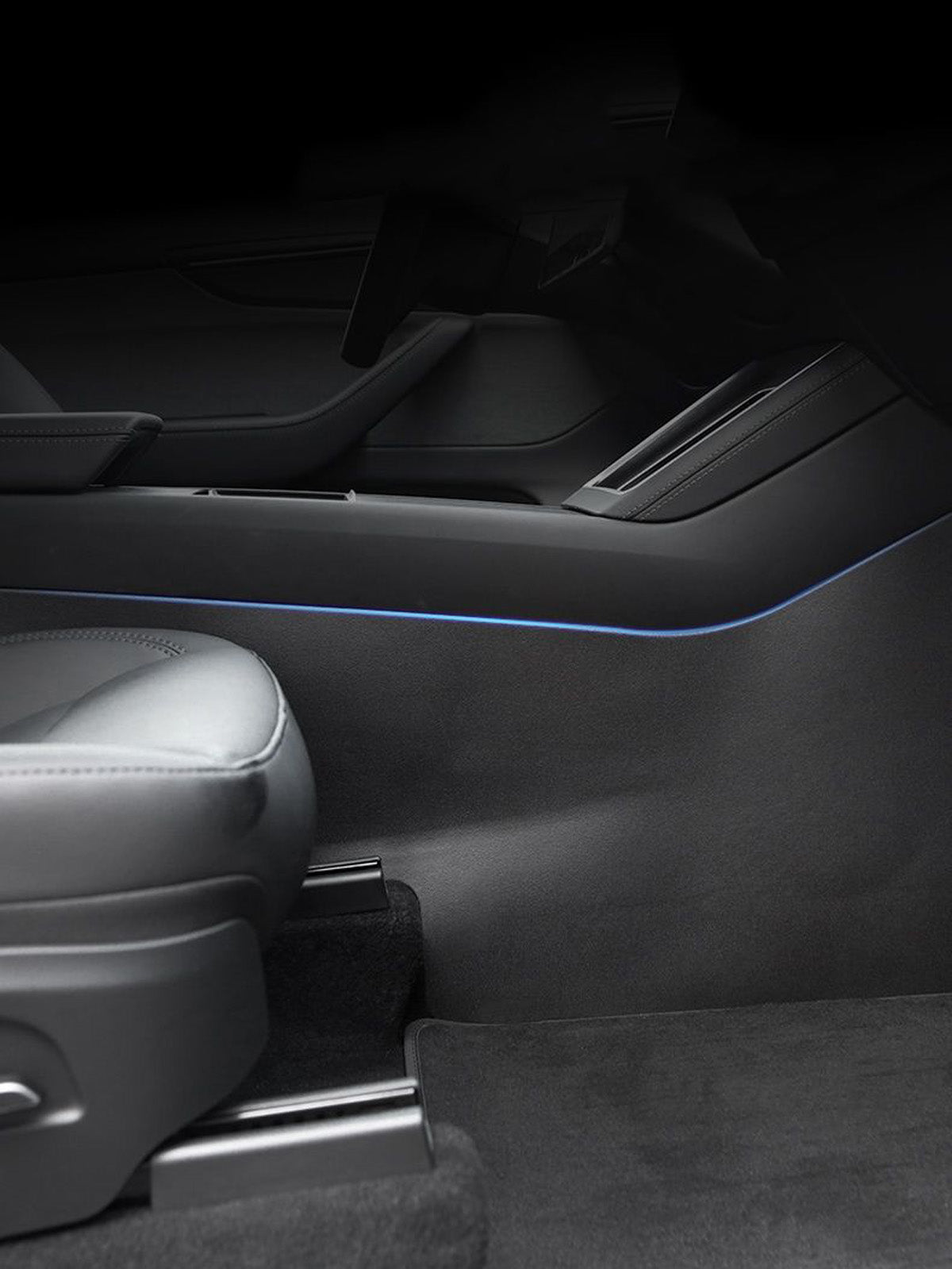 Center Console Side Anti-Kick Mats for Tesla Model 3(21-26) / Y(20-26)