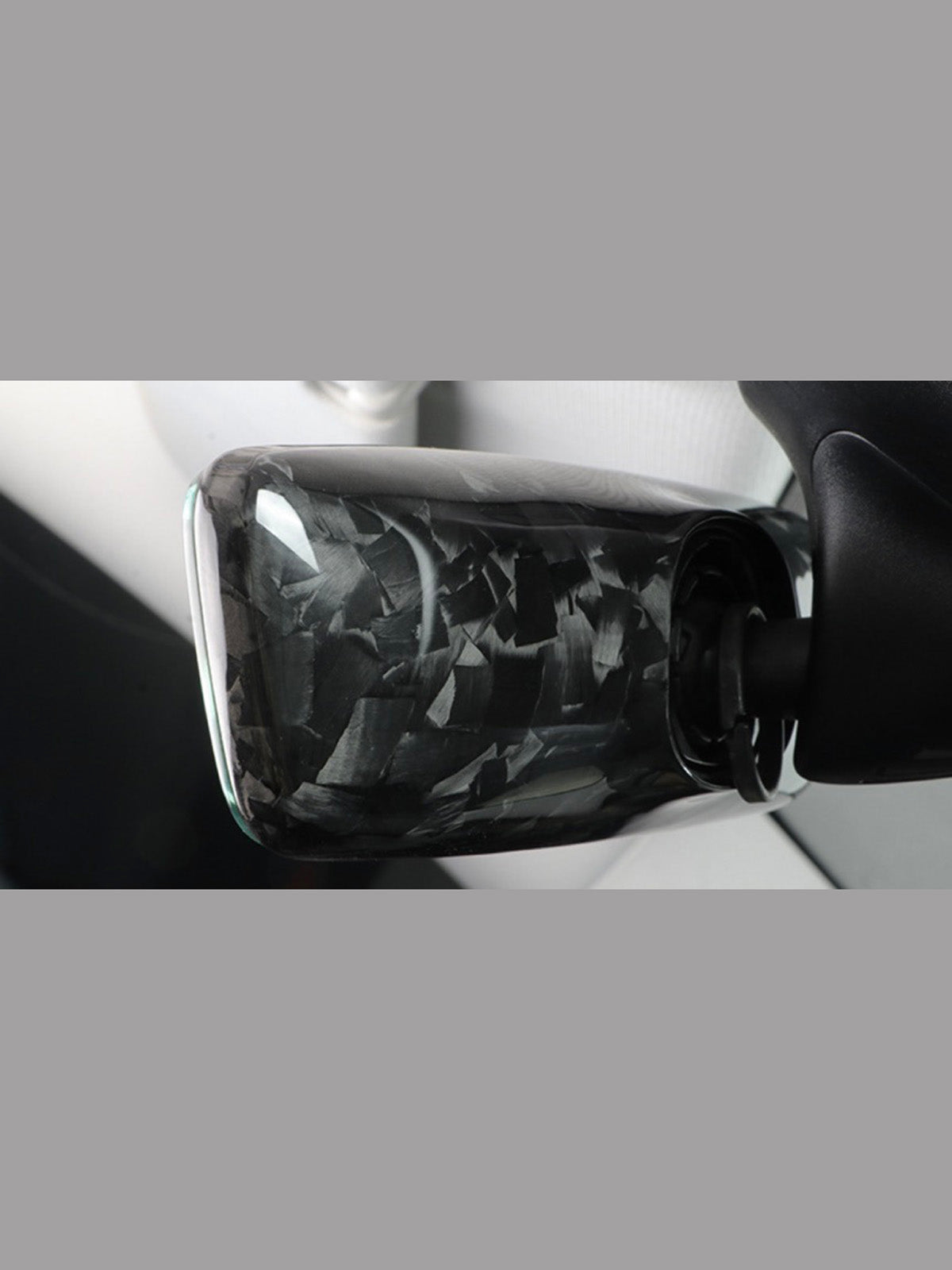 ciiyaa Carbon Fiber Interior Rearview Mirror Cover for Tesla Model 3 (21-26) / Y (20-26)