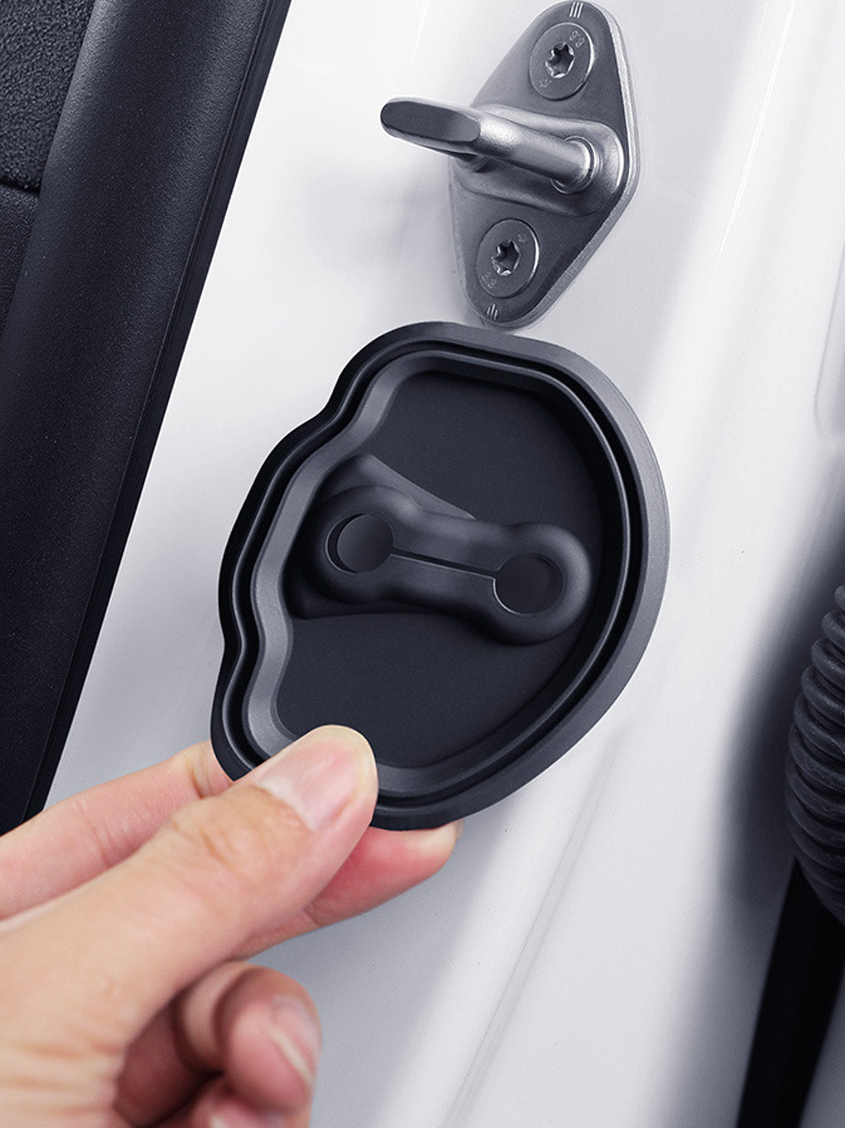 ciiyaa Soft Door Lock Cover for Tesla Model 3/Y/S/X/YL(25-26)