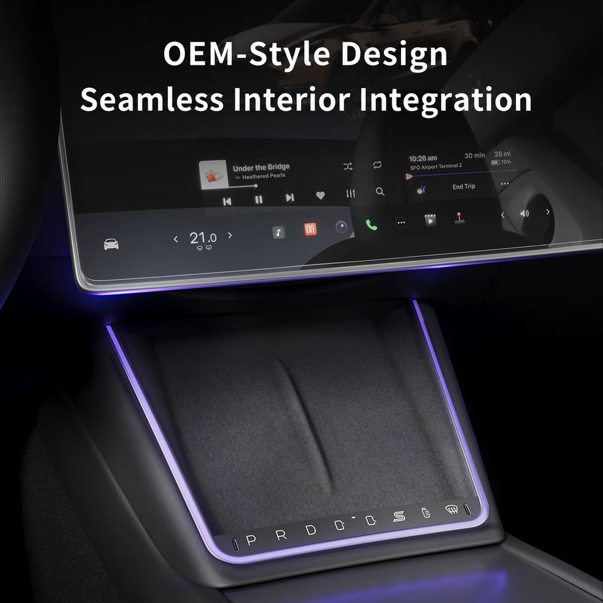 Wireless Charging Smart Button with Ambient Light for Tesla - CXQ02.jpg