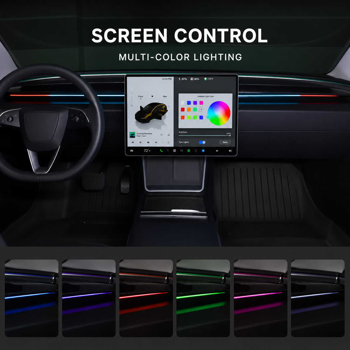 Dashboard Ambient Light with BSD System for Tesla - CXQ02.jpg
