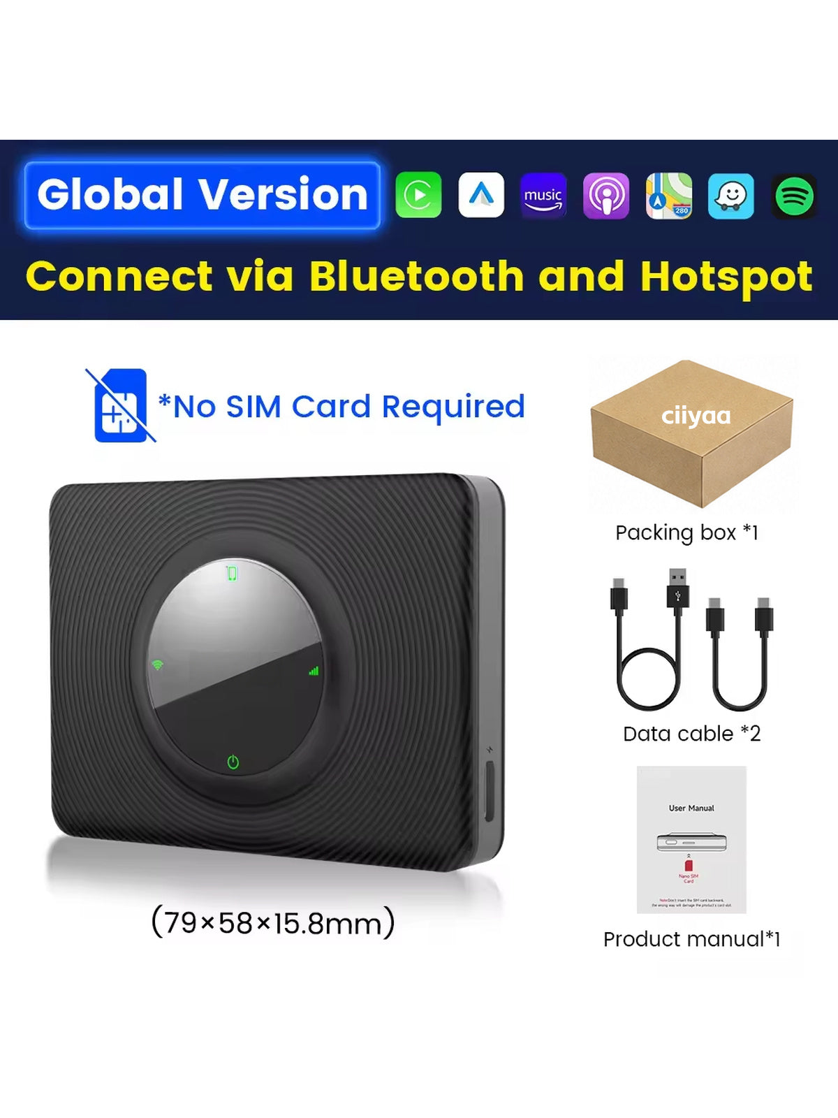 Wireless Apple CarPlay Adapter for Tesla - CXQ03-01.jpg