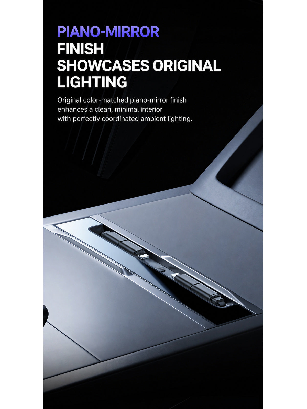 RGB Ambient Light Retractable Center Console Charger for Tesla - CXQ05.jpg