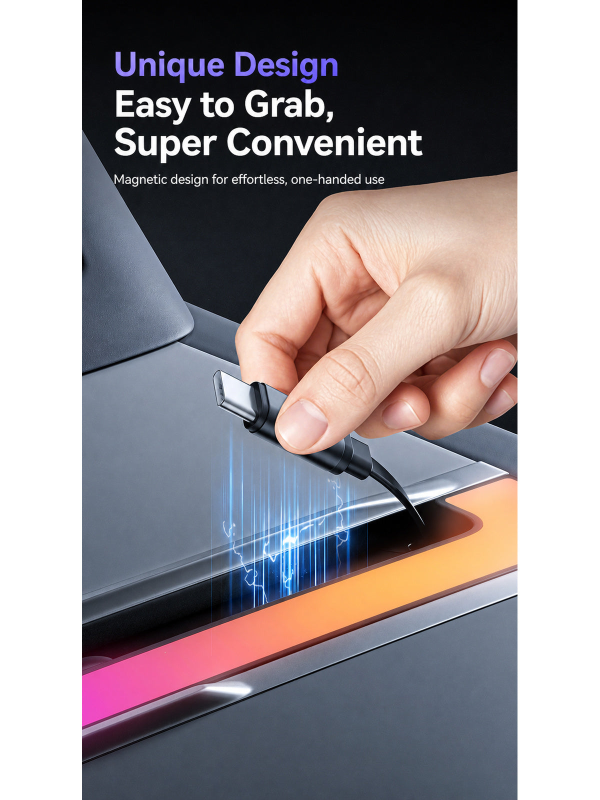 RGB Ambient Light Retractable Center Console Charger for Tesla - CXQ13.jpg