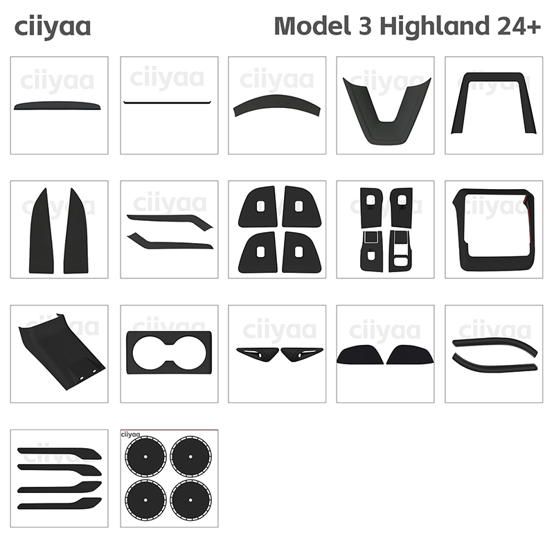 ciiyaa Pizza Wheel Covers  for Tesla Model 3(21-26) / Y(20-26) / YL(25-26)