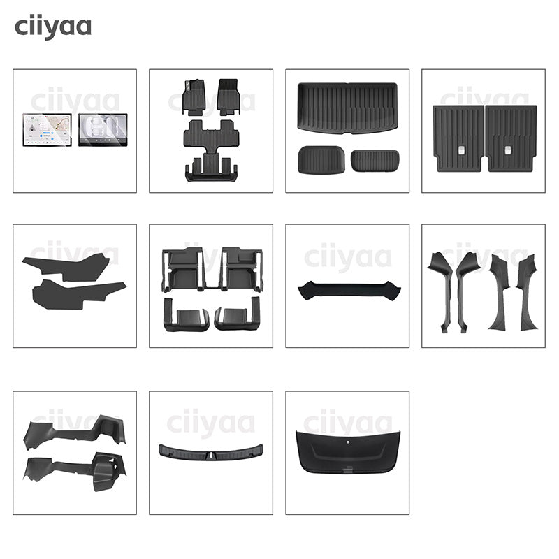 ciiyaa Tempered Glass Screen Protector for Tesla Model 3(21-26) / Y(20-26) / YL(25-26)