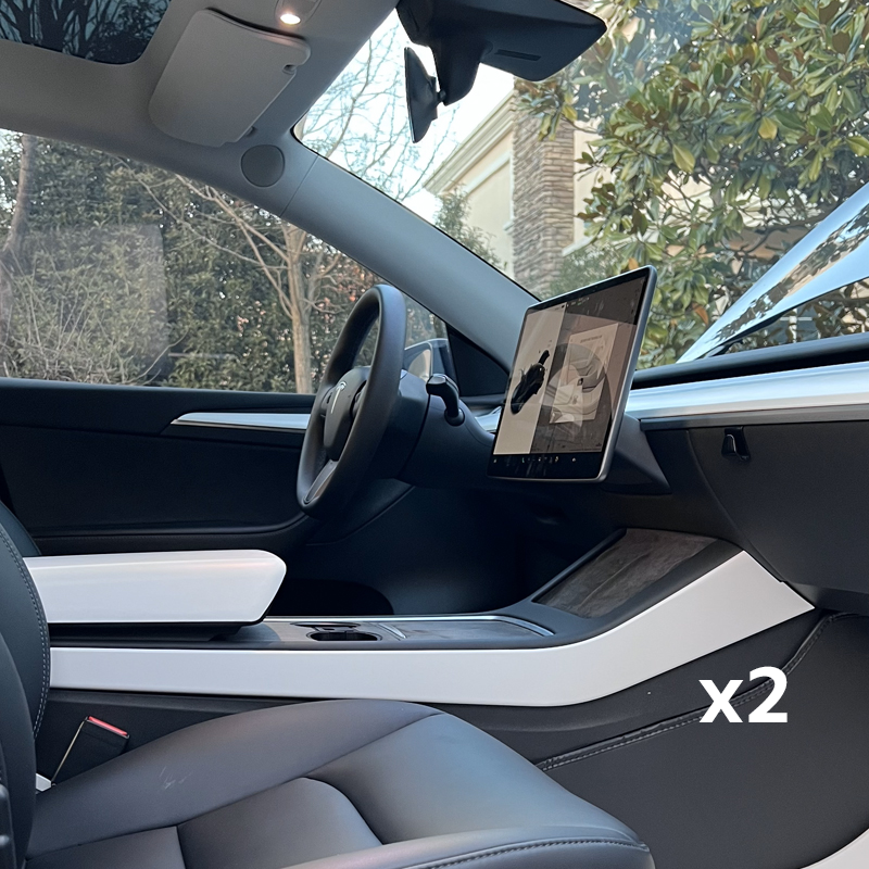 ciiyaa PureDeco Center Console Side Trim for Tesla Model 3(21-26) / Y(20-26) / YL(25-26)