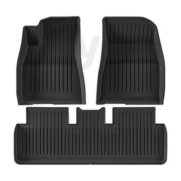 ciiyaa Heavy Duty Floor Mats for Tesla Model 3(21-26) / Y(20-26) / YL(25-26)