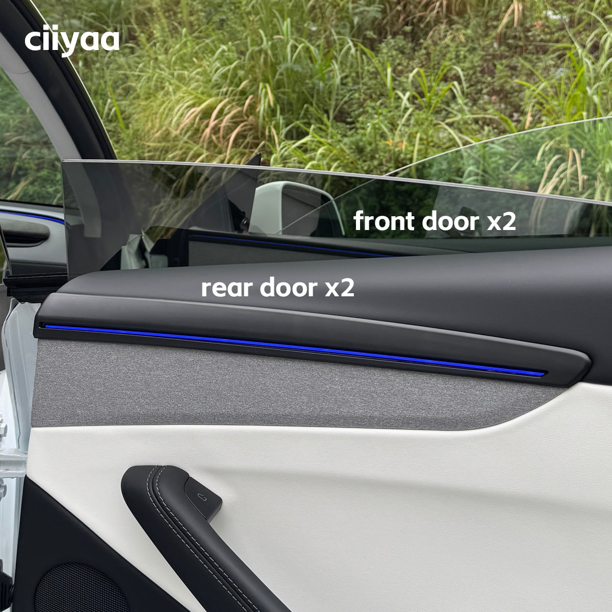 ciiyaa PureDeco Door Cover for Tesla Model Y(20-26) / YL(25-26)