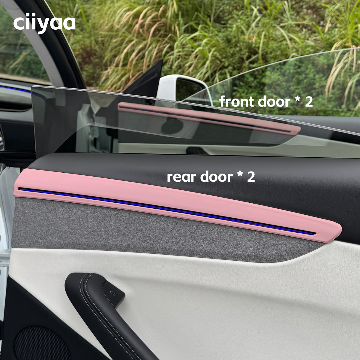 ciiyaa PureDeco Door Cover for Tesla Model Y(20-26) / YL(25-26)