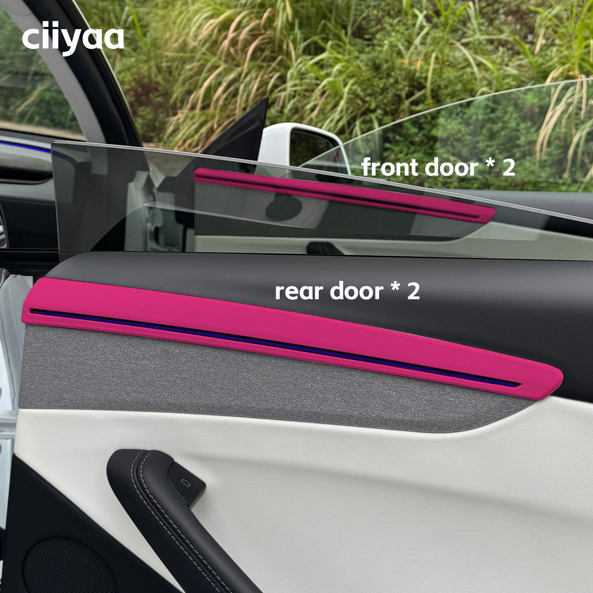 ciiyaa PureDeco Door Cover for Tesla Model Y(20-26) / YL(25-26)