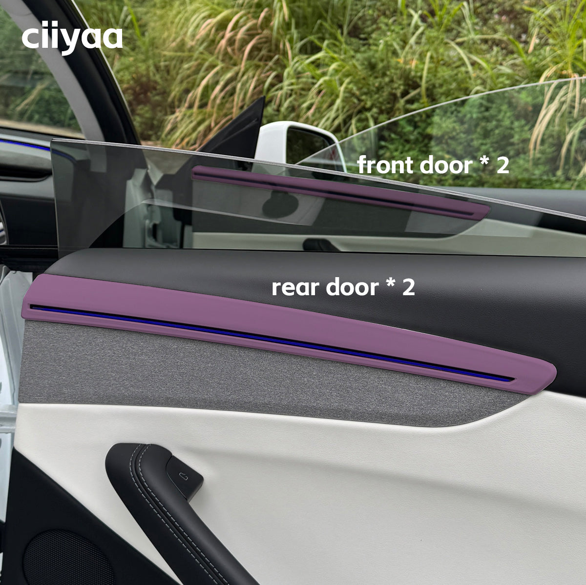 ciiyaa PureDeco Door Cover for Tesla Model Y(20-26) / YL(25-26)