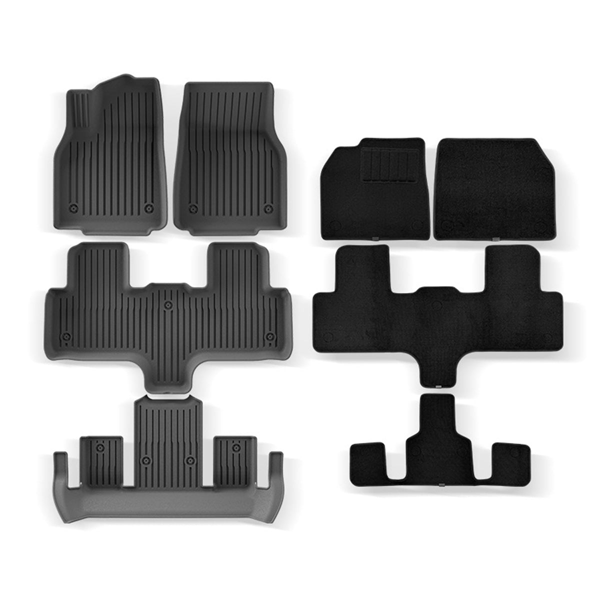 ciiyaa Heavy Duty Floor Mats for Tesla Model 3(21-26) / Y(20-26) / YL(25-26)