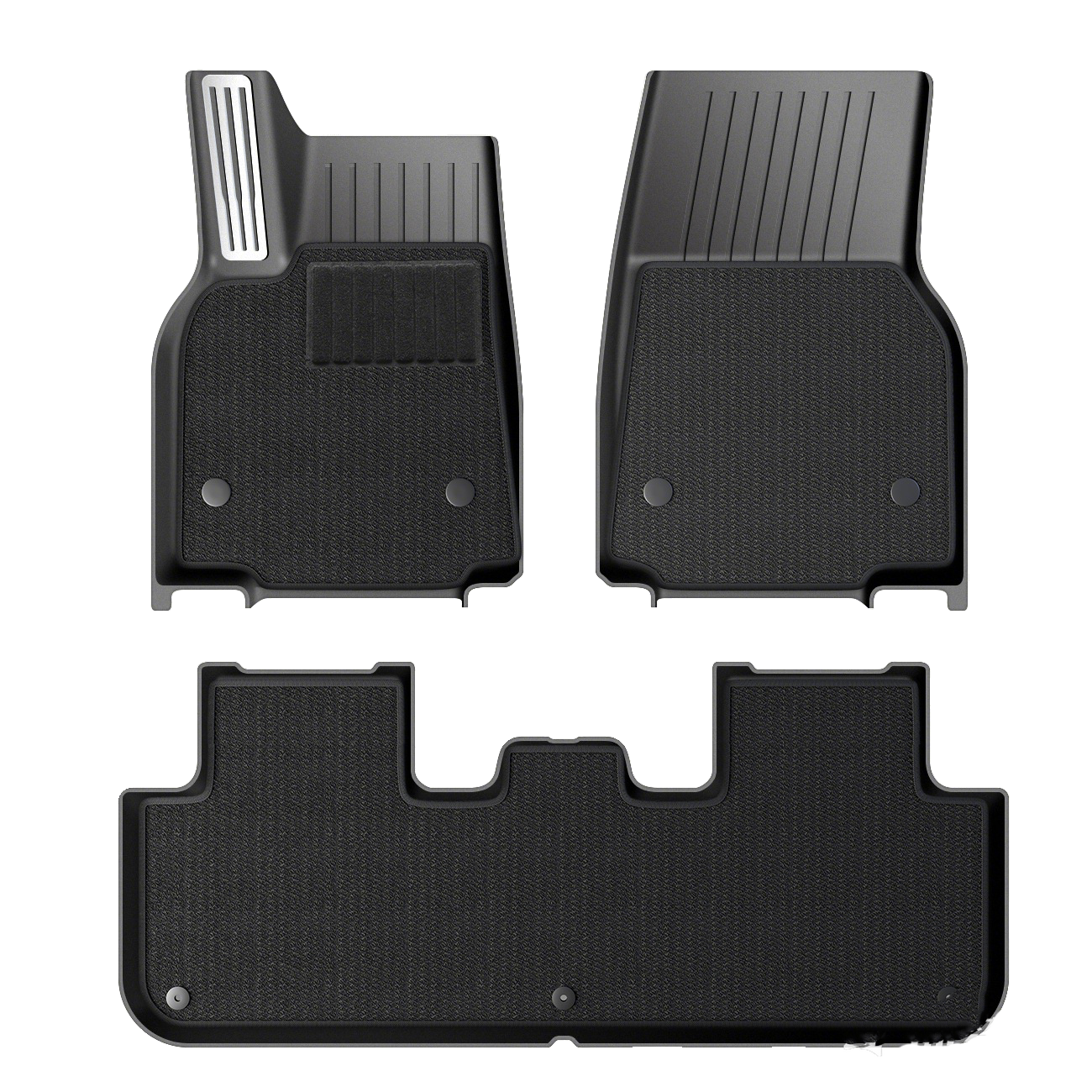 ciiyaa Aluminum Alloy Heavy Duty Floor Mats  for Tesla Model Y Juniper 25+ / YL(25-26)