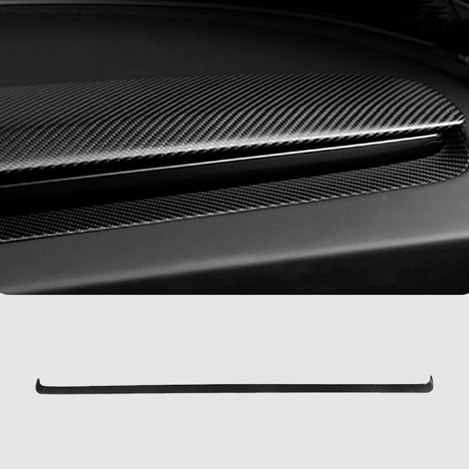Carbon Fiber Dashboard Vent Trim for Tesla Model 3 Highland 2025 2024