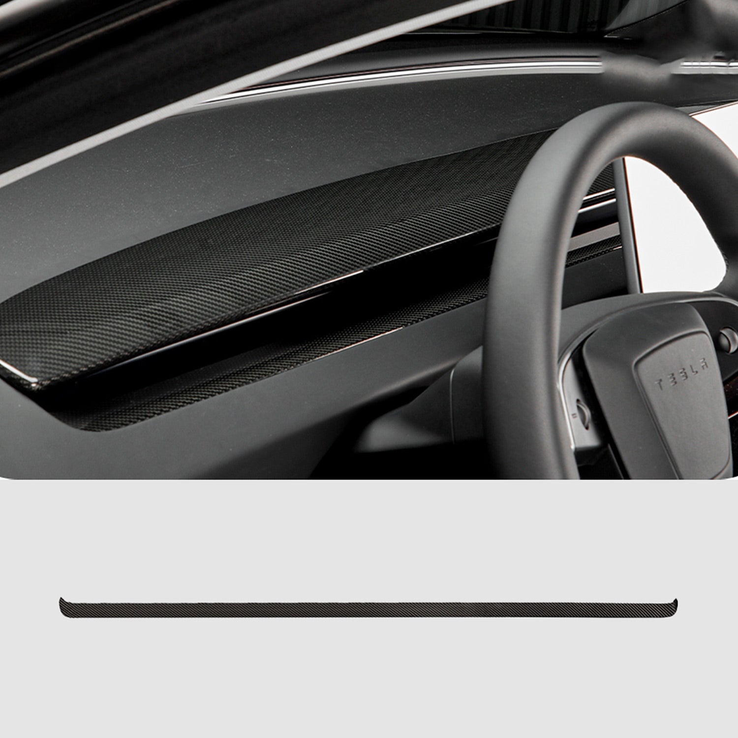 Carbon Fiber Dashboard Vent Trim for Tesla Model 3 Highland 2025 2024