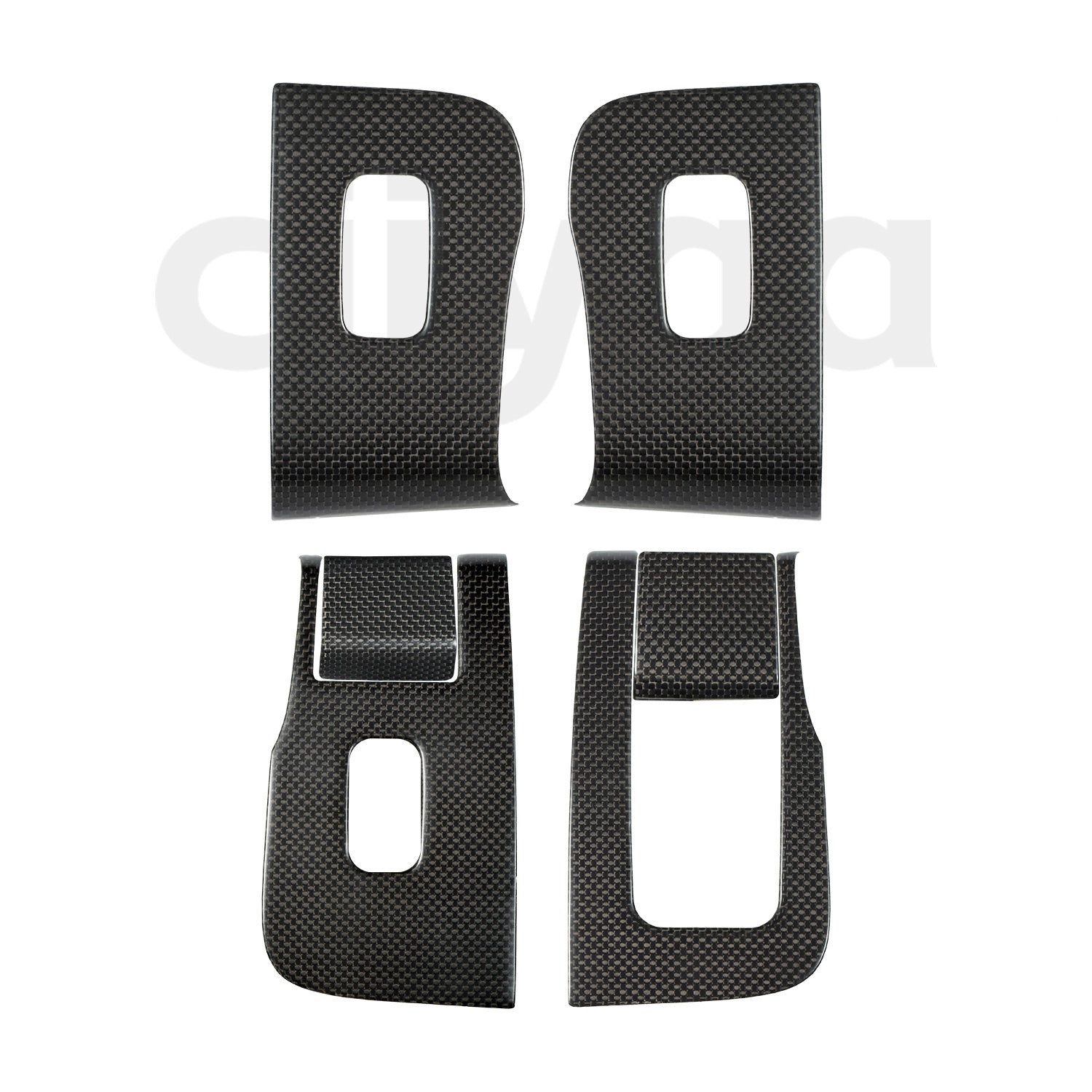 Carbon Fiber Window & Door Button Cover for Tesla Model 3 Highland 2025 2024