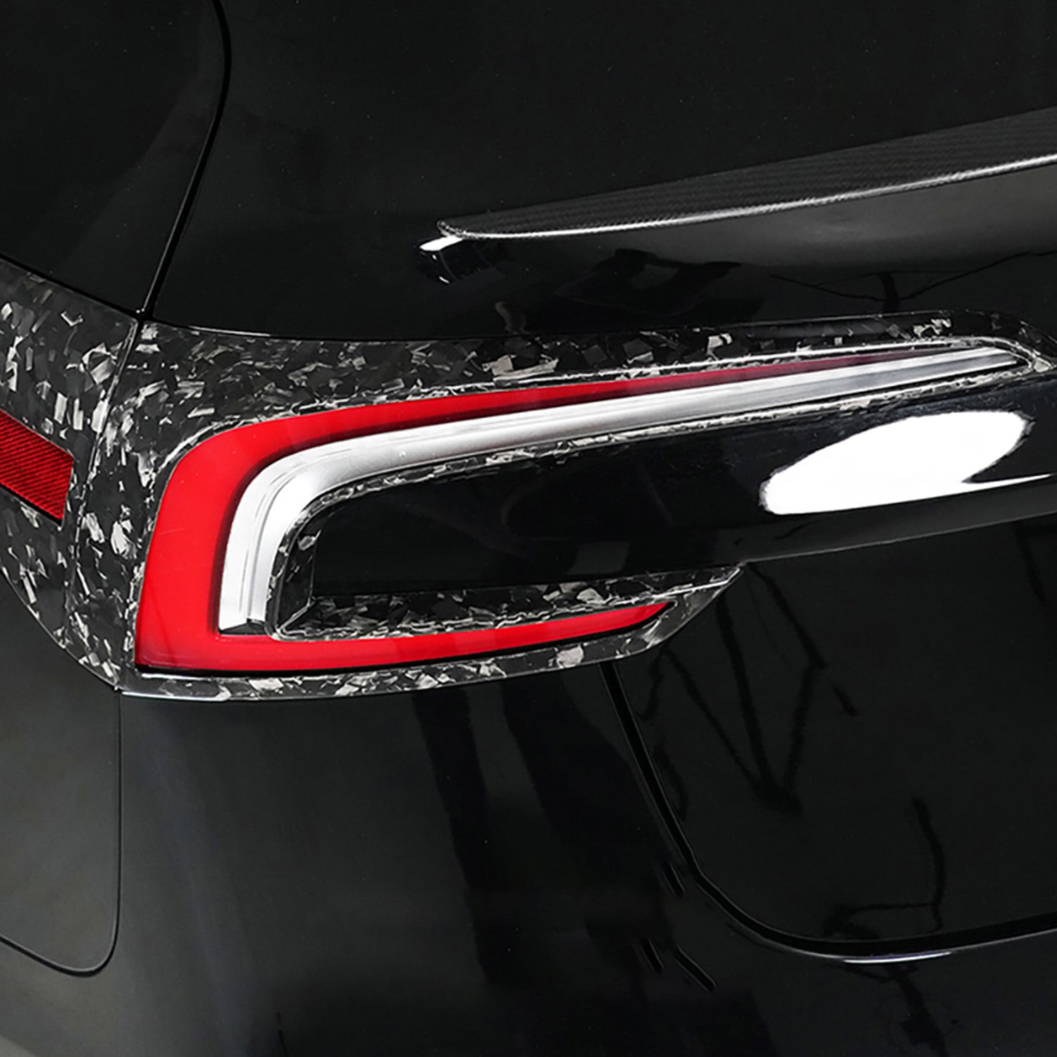 Carbon Fiber Car Tail Light Cover for Tesla Model 3 Highland 24+