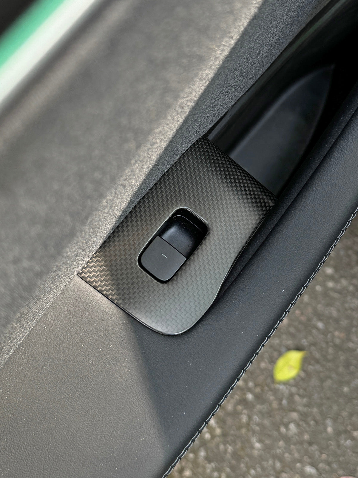 ciiyaa Carbon Fiber Window & Door Button Cover for Tesla Model 3 (24-26) / Y (25-26) / YL (25-26)