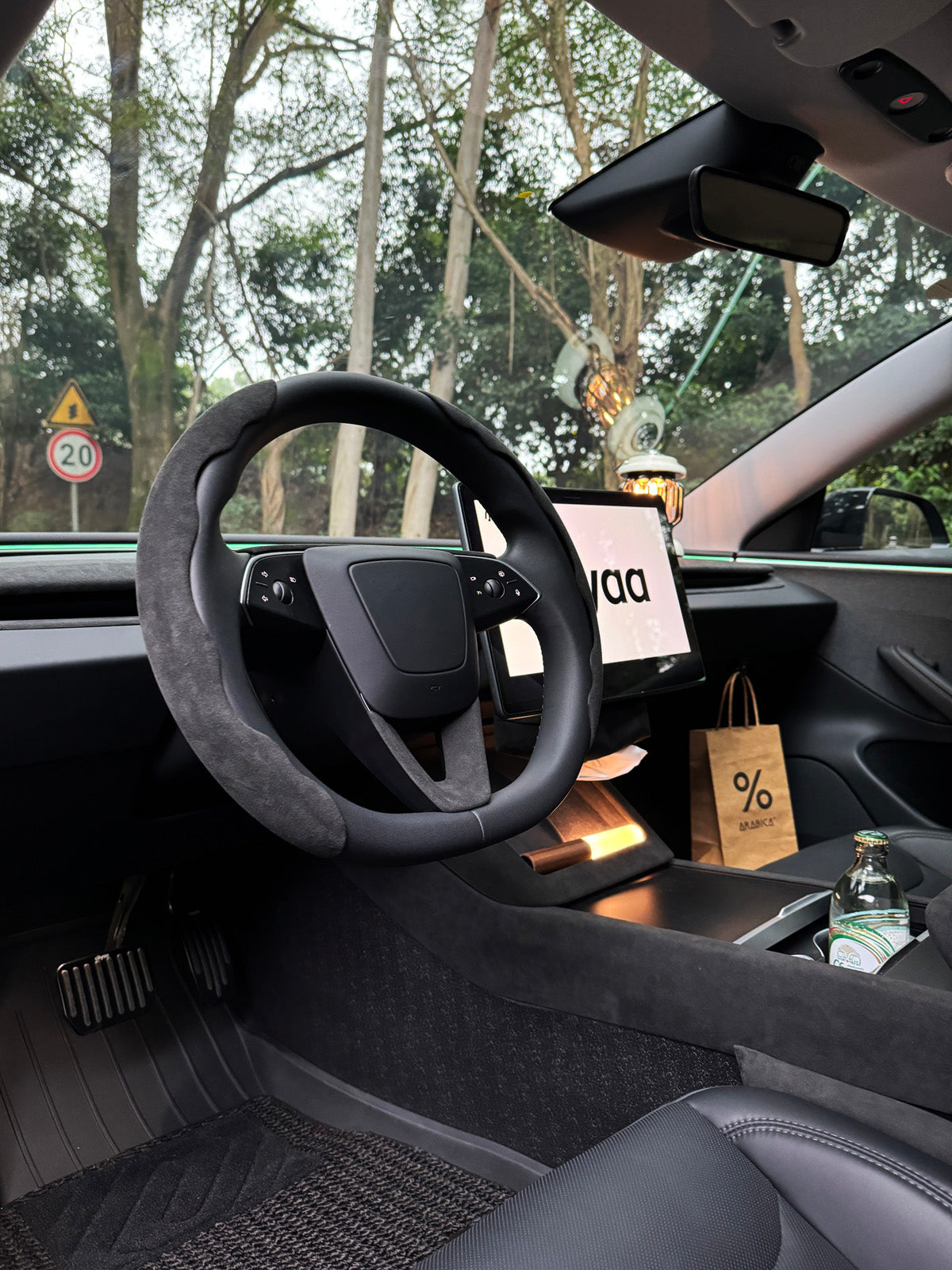 Alcantara Dashboard Trim for Tesla Model 3 Highland 24+ / Y Juniper 25+