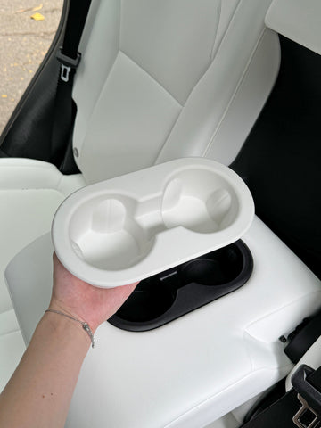 ciiyaa Soft Rear Seat Cup Holder for Tesla Model 3(24-26) / Y(25-26)