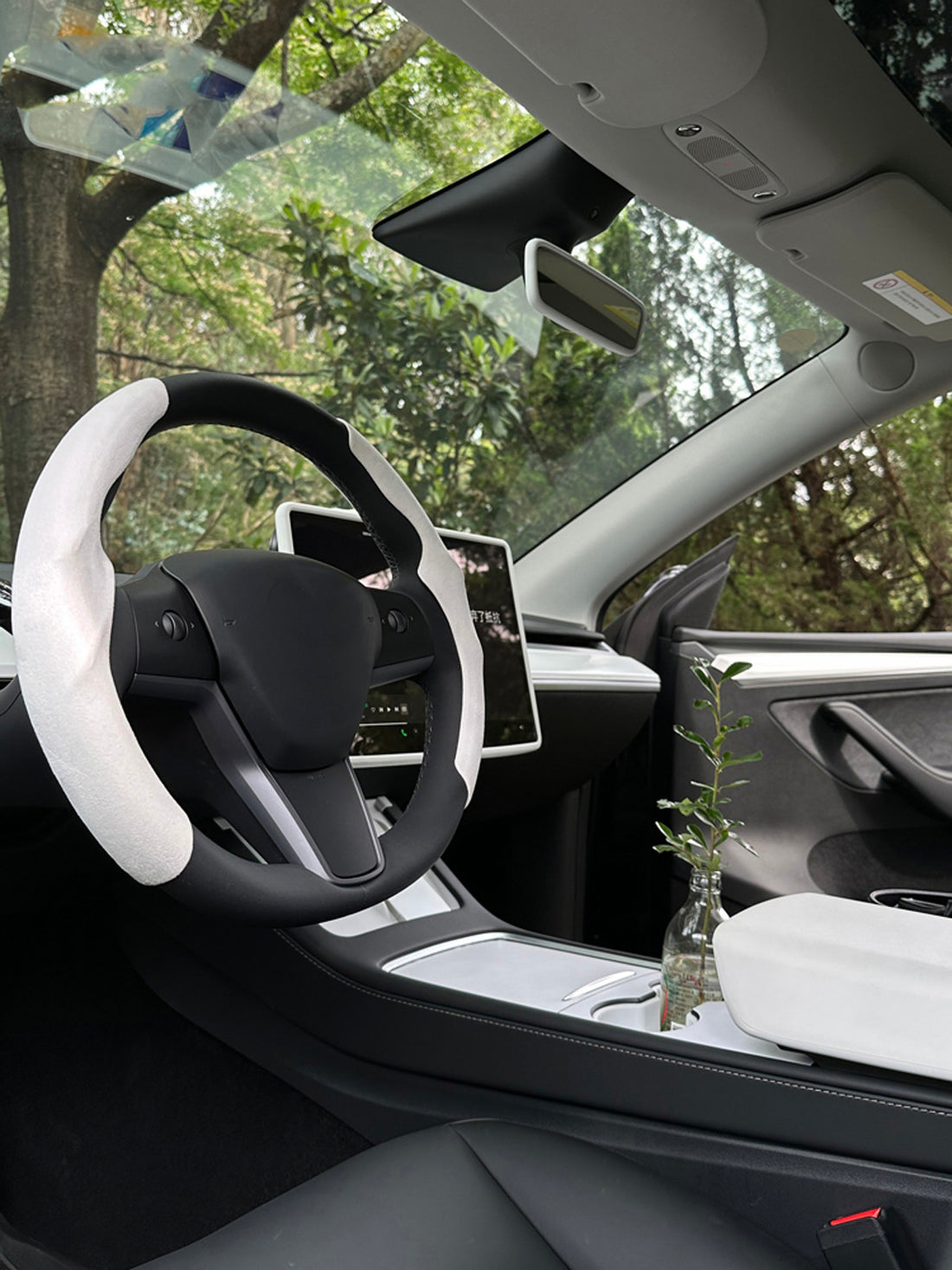 CiyaSuede Door Trim for Tesla Model 3(21-26) / Y(20-26)