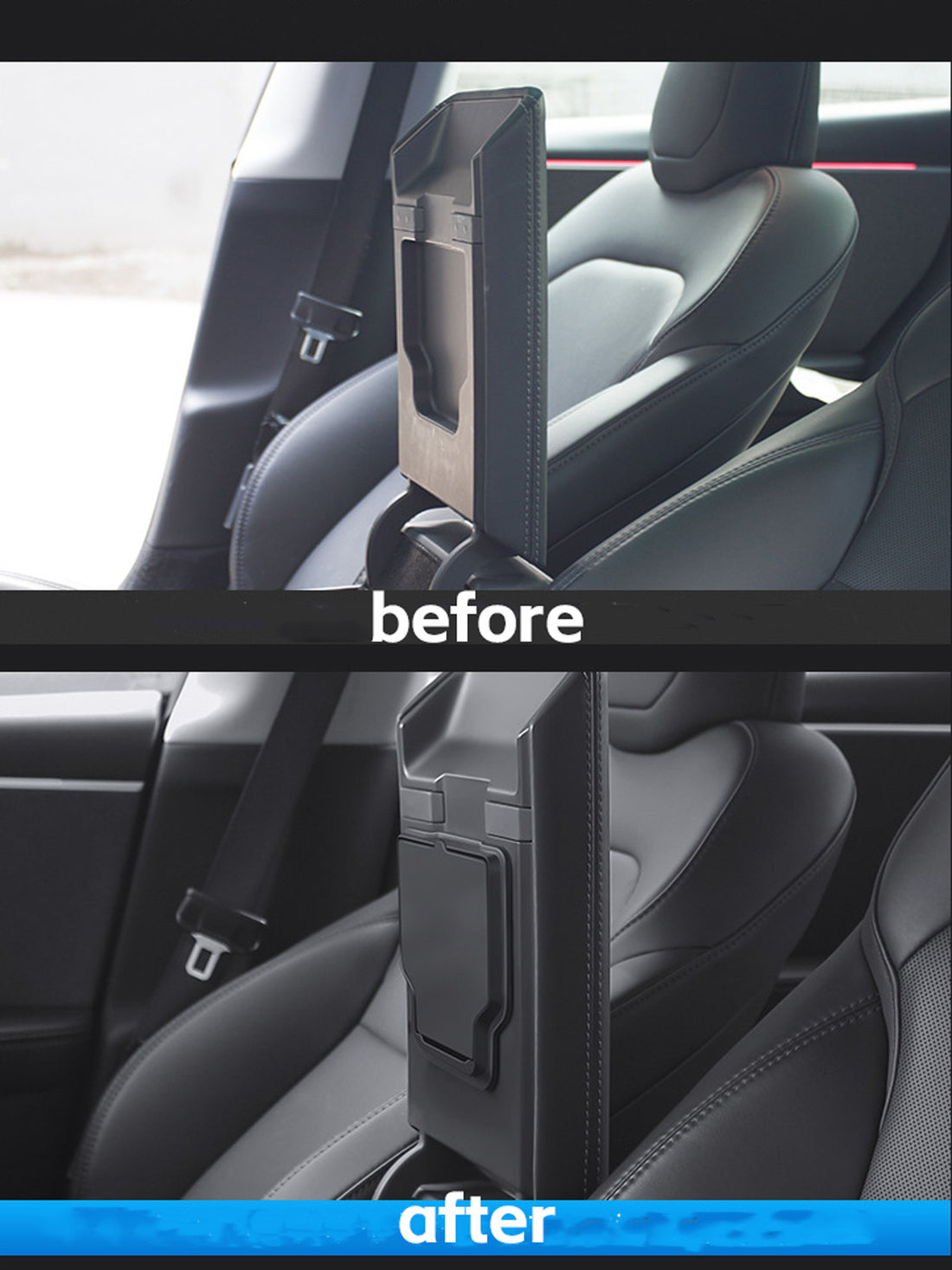 ciiyaa One-Touch Hidden Storage Box for Tesla Model 3(21-26) / Y(20-26) / YL(25-26)