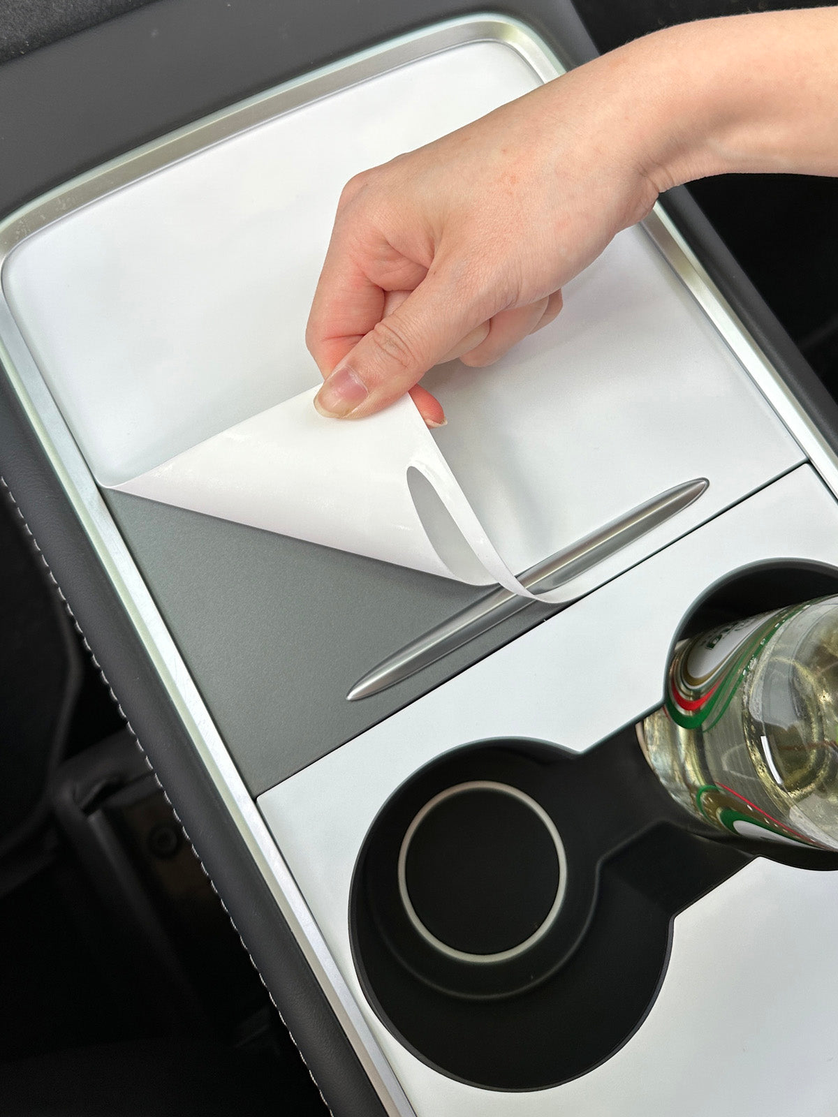 Matt Center Console Cover for Tesla Model 3(21-23)/ Y(20-24)