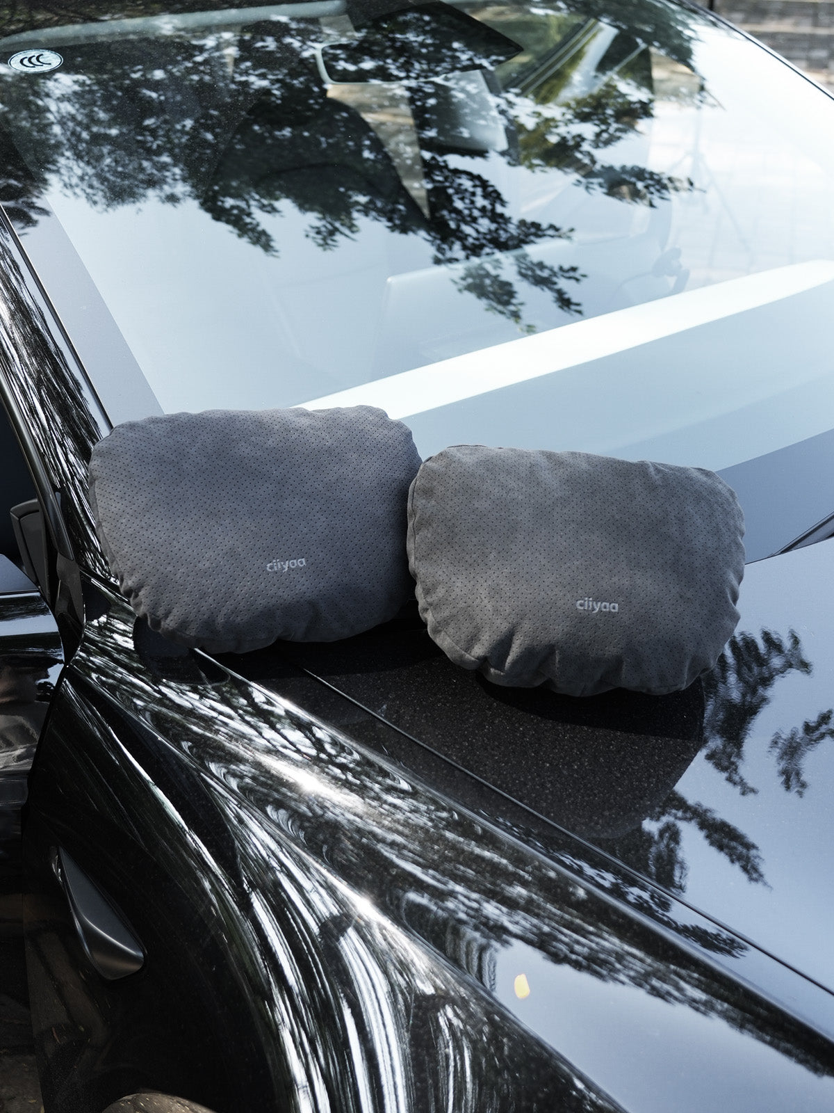 ciiyaa Alcantara Headrest Neck Pillow Lumbar Support