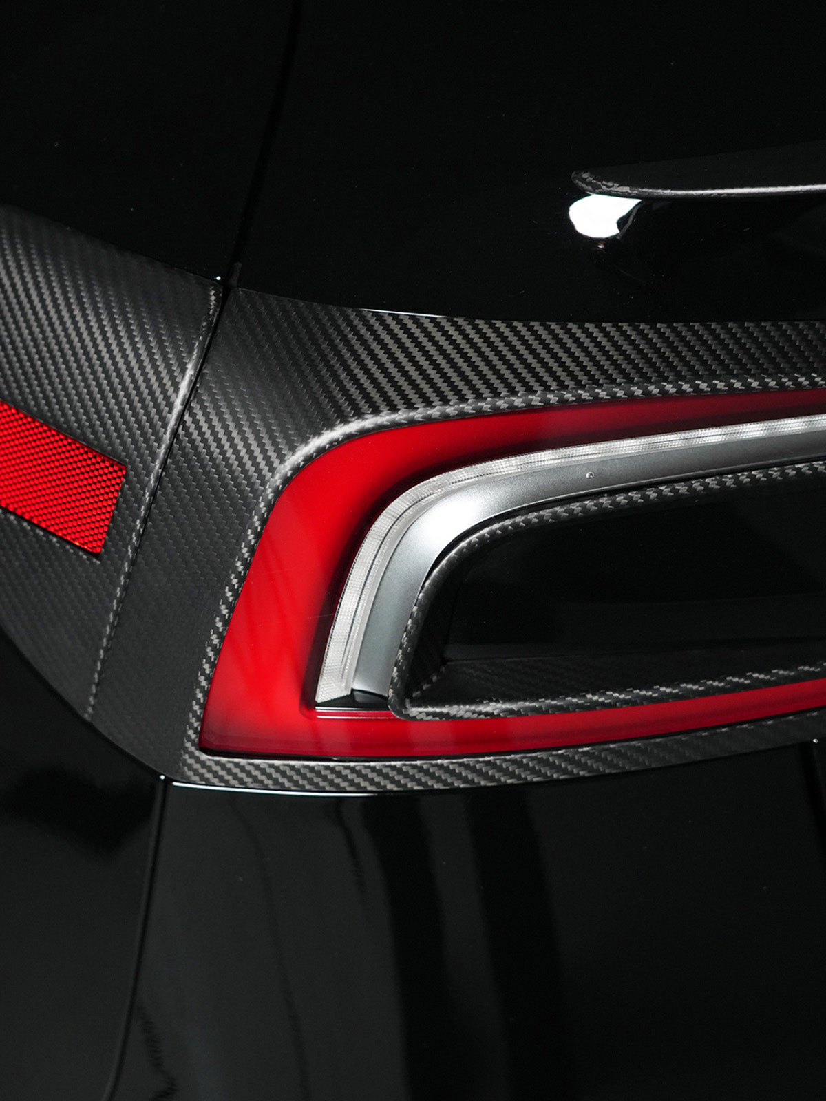ciiyaa Carbon Fiber Car Tail Light Cover for Tesla Model 3 Highland 24+