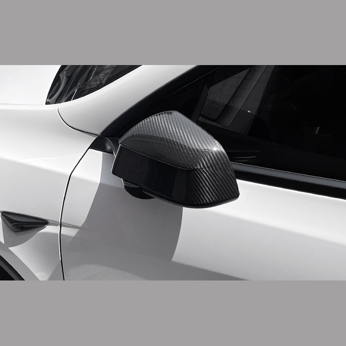 ciiyaa Carbon Fiber Rearview Mirror Cover for Tesla Model Y Juniper 25+