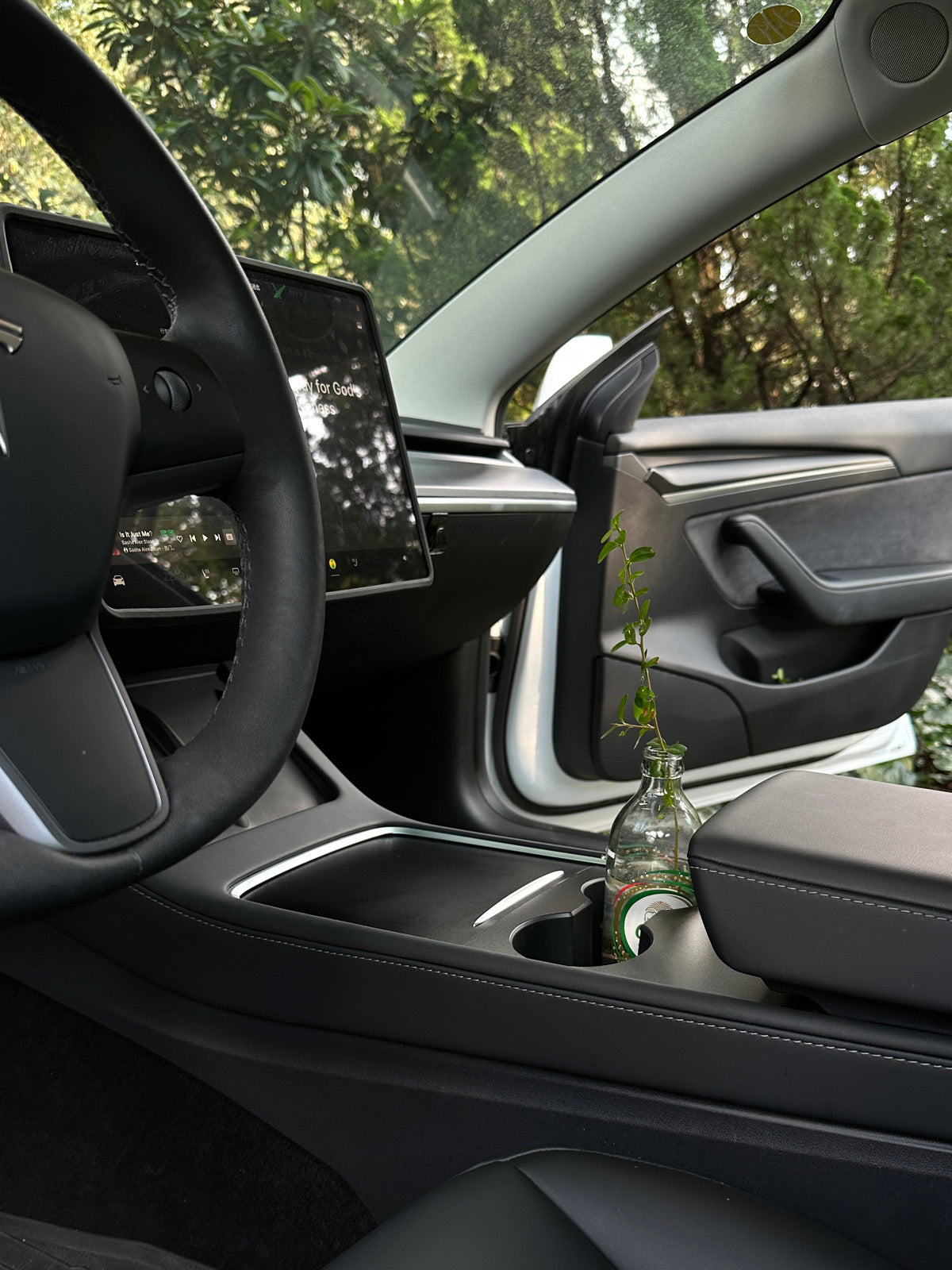 Matt Center Console Cover for Tesla Model 3(21-23)/ Y(20-24)