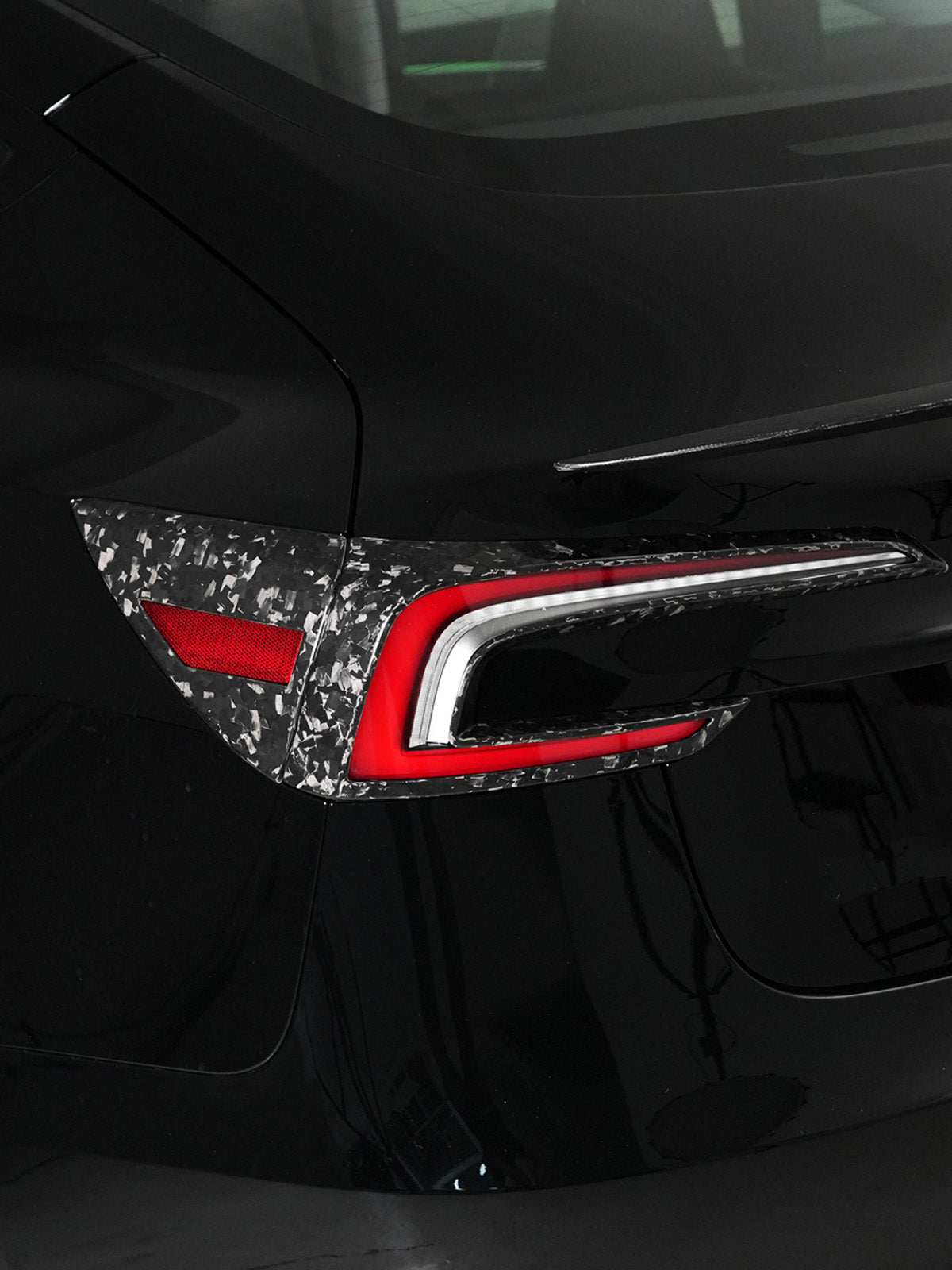 ciiyaa Carbon Fiber Car Tail Light Cover for Tesla Model 3 Highland 24+