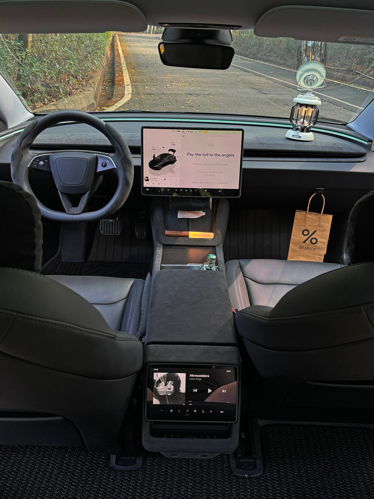 Alcantara Front Door Speaker Trim for Tesla Model 3 Highland 24+ / Y Juniper 25+