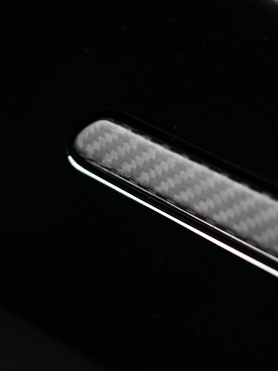 ciiyaa Carbon Fiber Outside Door Handle Sticker for Tesla Model 3 (21-26) / Y (20-26) / YL (25-26)