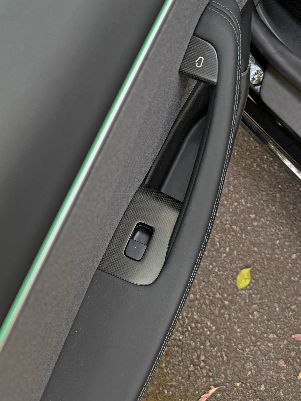 ciiyaa Carbon Fiber Window & Door Button Cover for Tesla Model 3 (24-26) / Y (25-26) / YL (25-26)