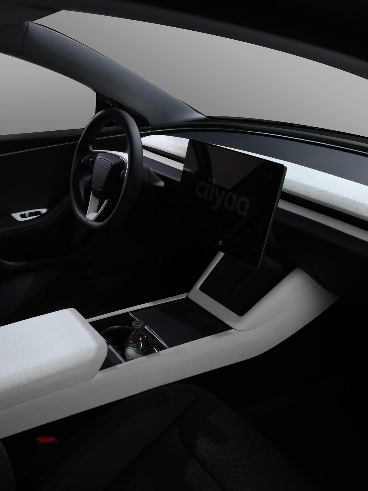 CiyaSuede Window Button Cover for Tesla Model Y Juniper 25+