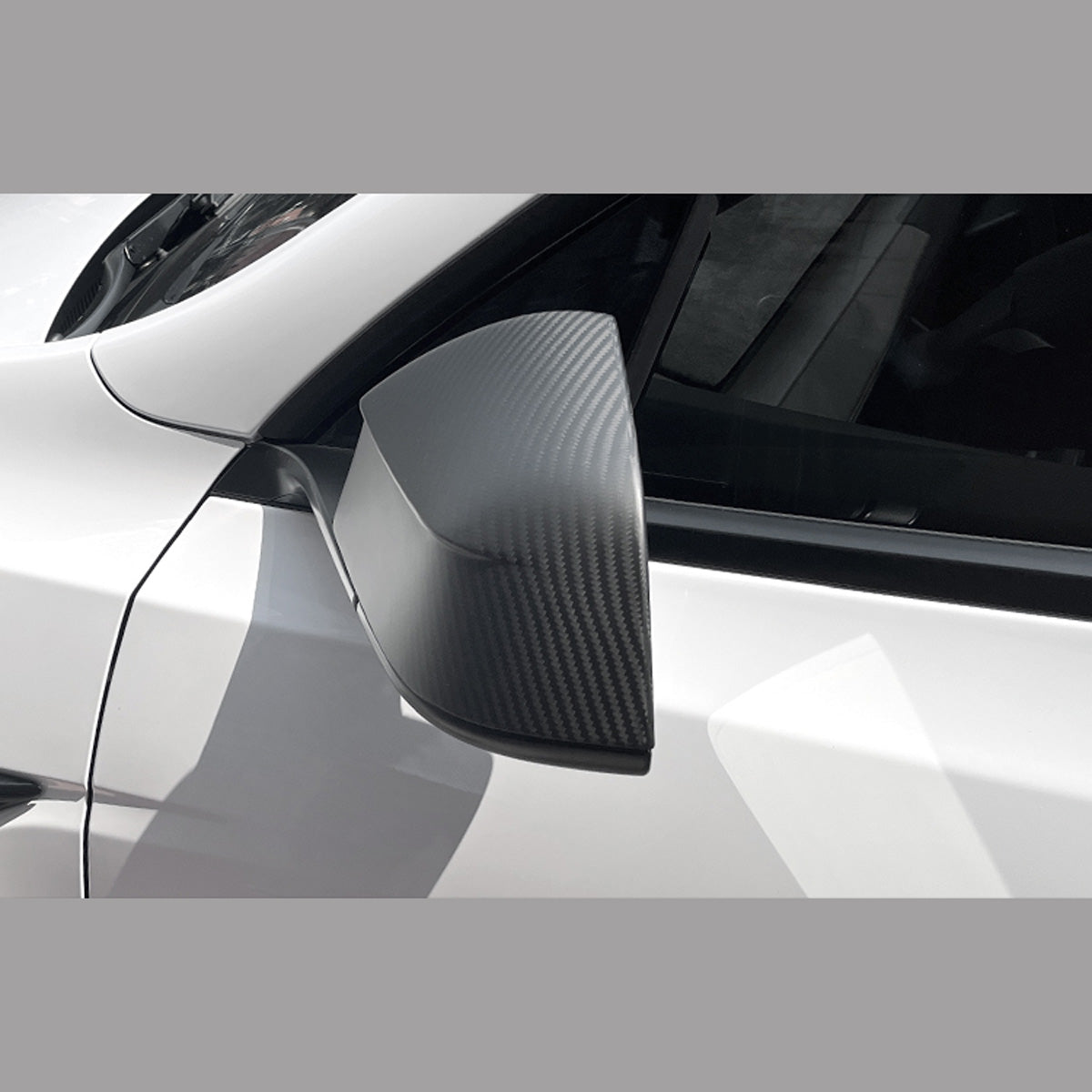 ciiyaa Carbon Fiber Rearview Mirror Cover for Tesla Model Y Juniper 25+