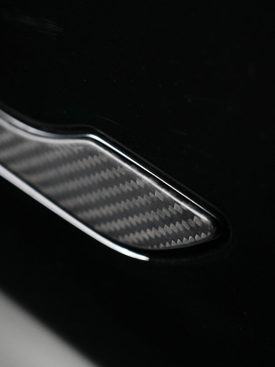 ciiyaa Carbon Fiber Outside Door Handle Sticker for Tesla Model 3 (21-26) / Y (20-26) / YL (25-26)
